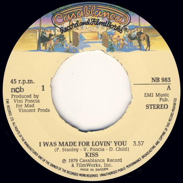 Kiss - I Was Made For Loving You