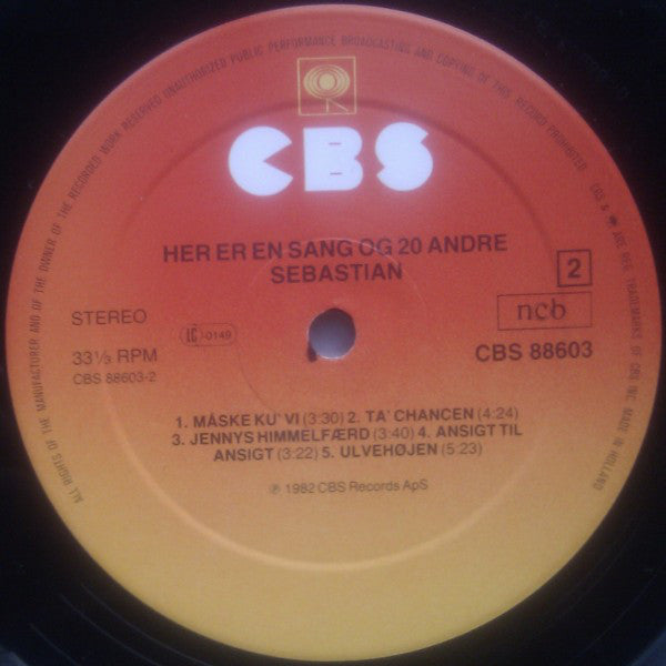 Sebastian – Her Er En Sang og 20 Andre