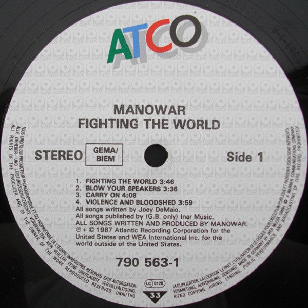 Manowar - Fighting The World.