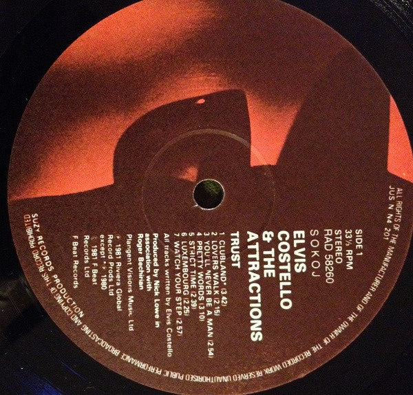 Costello, Elvis & The Attractions - Trust - RecordPusher