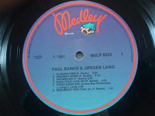 Banks, Paul & Jørgen Lang Med Michael Friis Og Martin Andersen – Paul Banks & Jørgen Lang