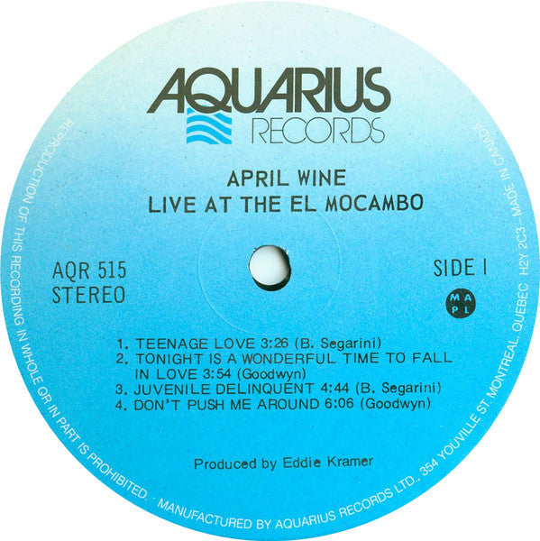 April Wine – Live At The El Mocambo
