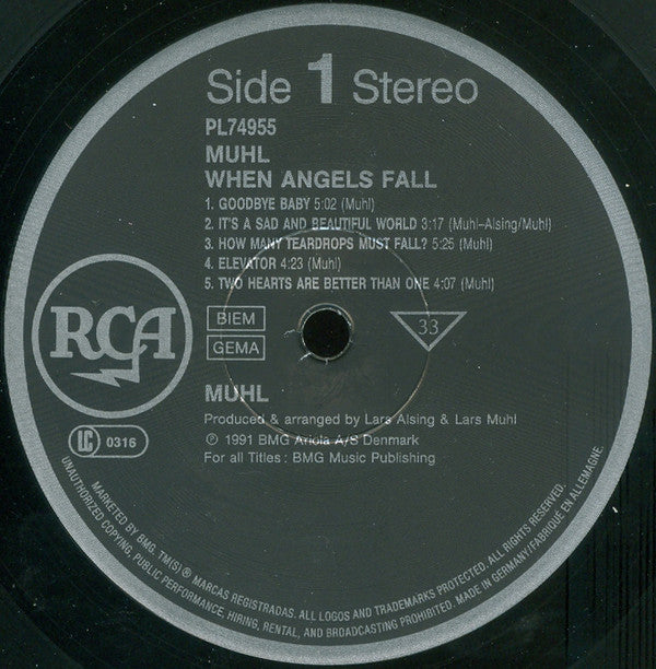 Muhl, Lars – When Angels Fall