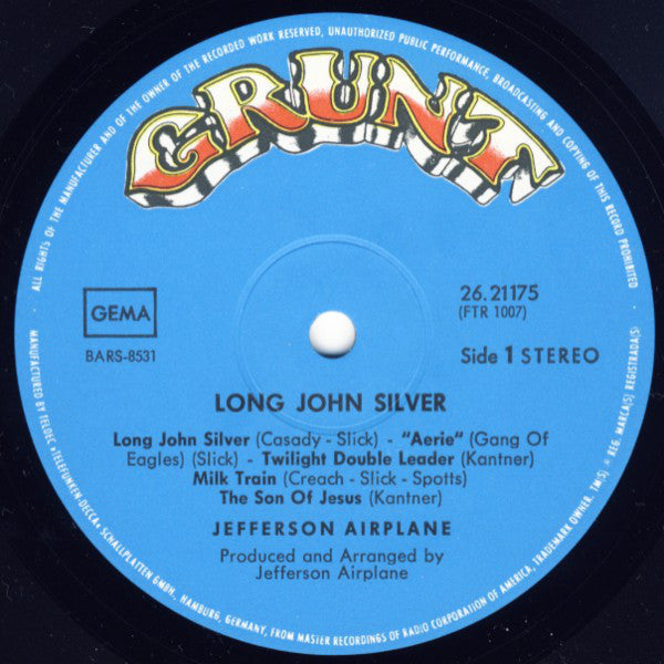 Jefferson Airplane – Long John Silver