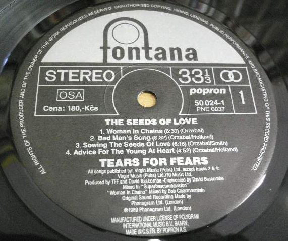 Tears For Fears - Seeds Of Love
