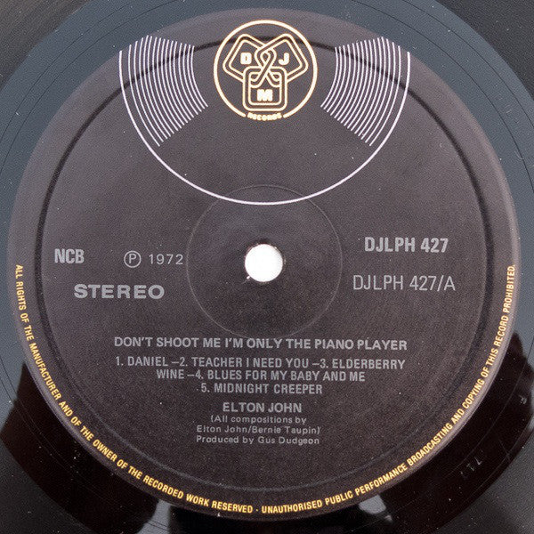 John, Elton – Don't Shoot Me I'm Only The Piano Player