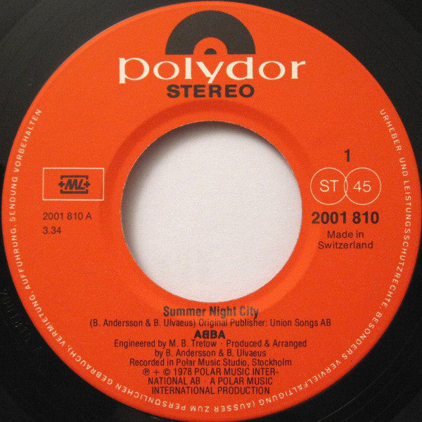 ABBA - Summer Night City