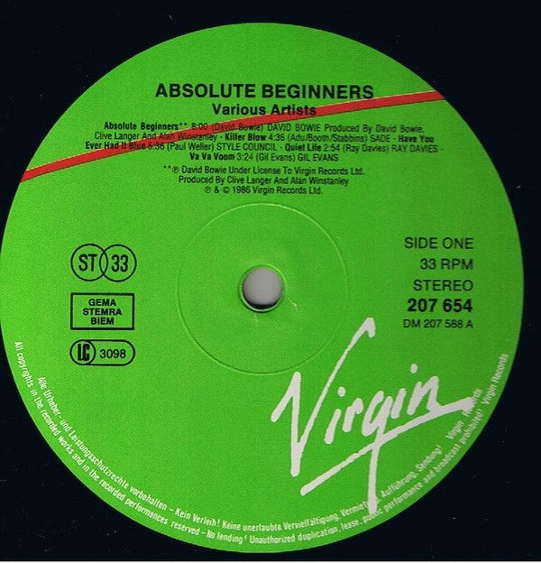 Absolute Beginners - OST - RecordPusher