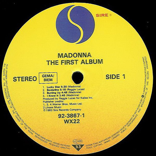 Madonna - The First Album