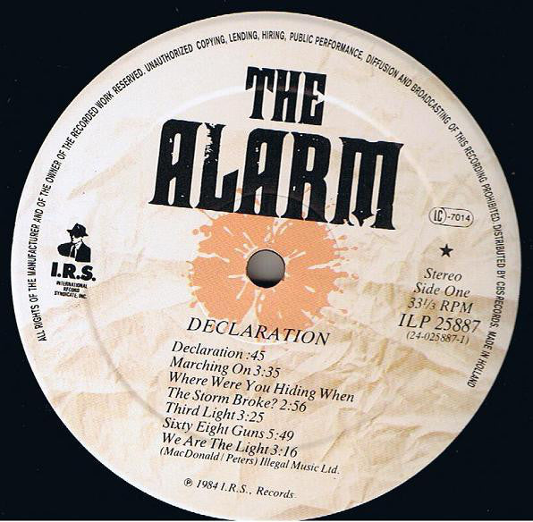 Alarm – Declaration