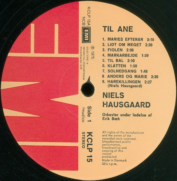 Hausgaard, Niels – Til Ane