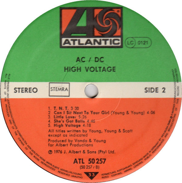 AC/DC - High Voltage