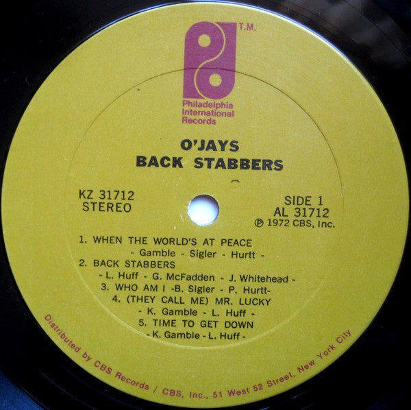 O'Jays - Back Stabbers