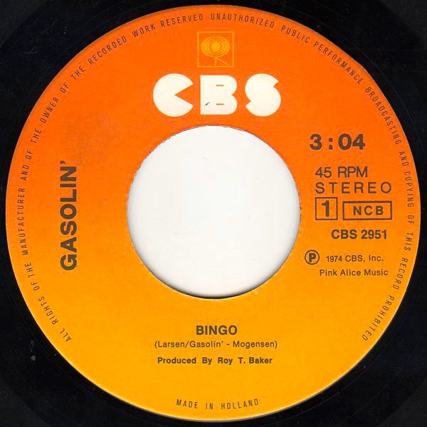 Gasolin' - Bingo