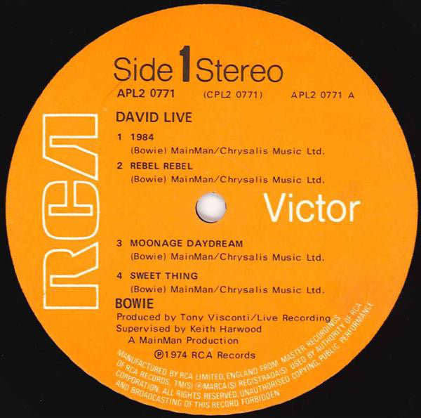 Bowie, David - David Live - RecordPusher