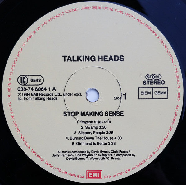 Talking Heads - Stop Making Sense