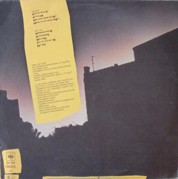 Nina Hagen Band – Unbehagen