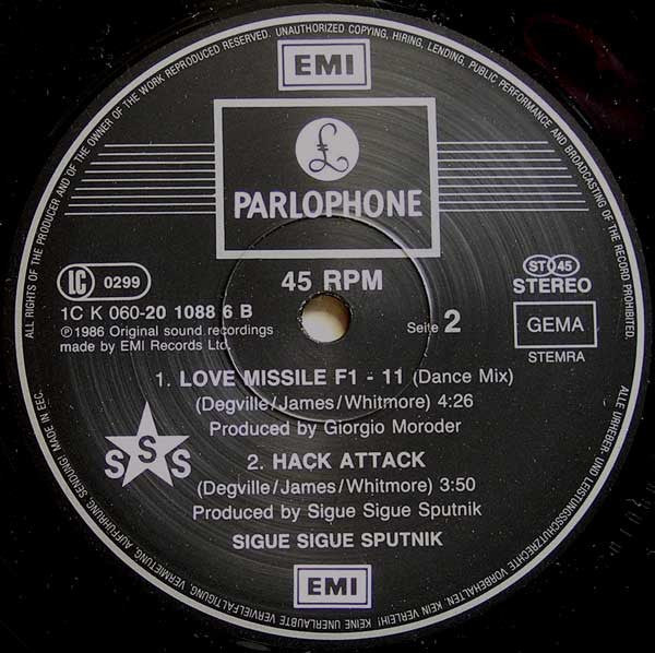 Sigue Sigue Sputnik - Love Missile F1 - 11
