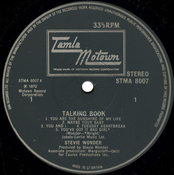 Wonder, Stevie - Talking Book