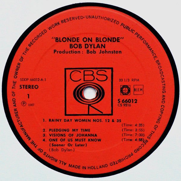 Dylan, Bob - Blonde On Blonde