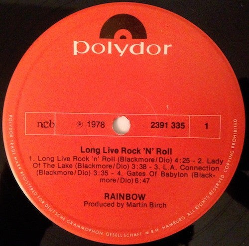 Rainbow - Long Live Rock 'n' Roll