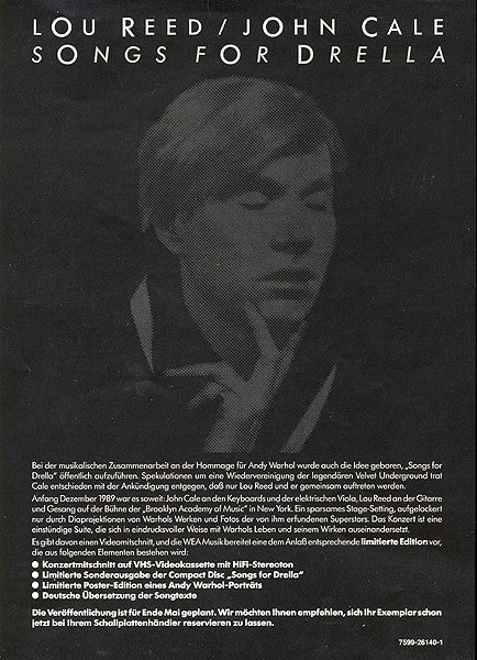 Reed/Cale - Lou/John - Songs For Drella