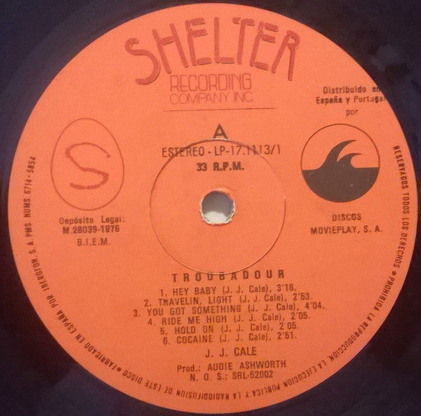 Cale, J.J. - Troubadour - RecordPusher