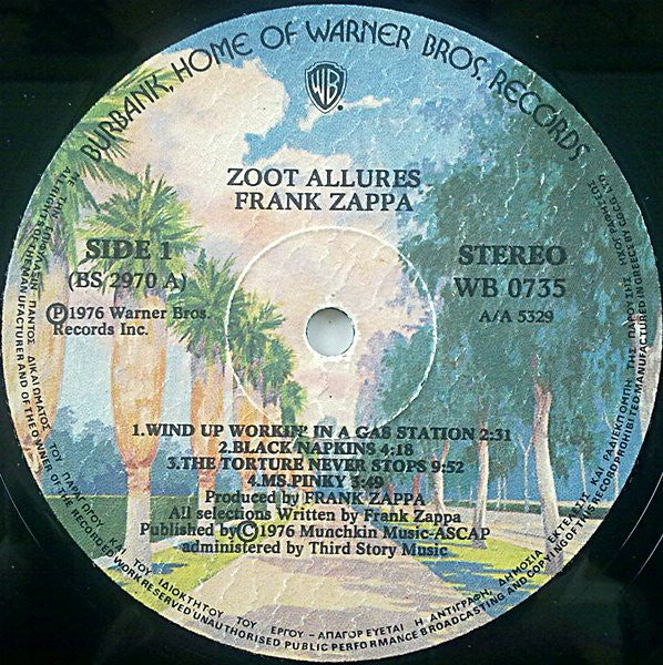 Zappa, Frank - Zoot Allures