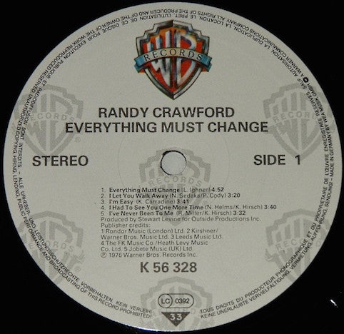 Crawford, Randy – Everything Must Change
