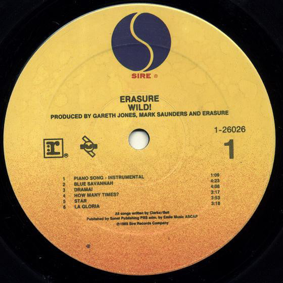 Erasure - Wild!