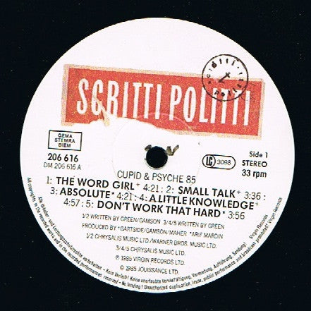 Scritti Politti - Cupid & Psyche 85