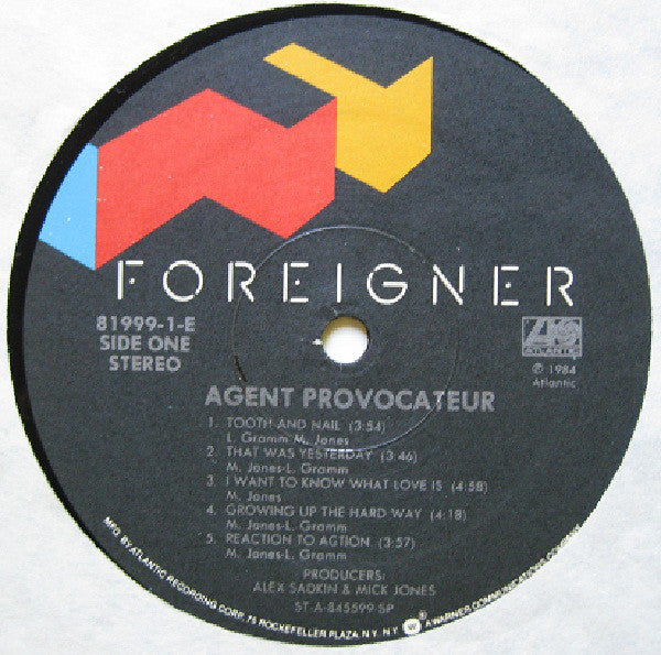 Foreigner – Agent Provocateur