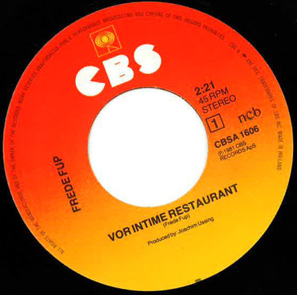 Frede Fup - Vor Intime Restaurant