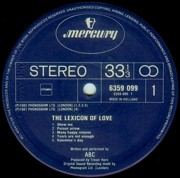 ABC - The Lexicon Of Love - RecordPusher