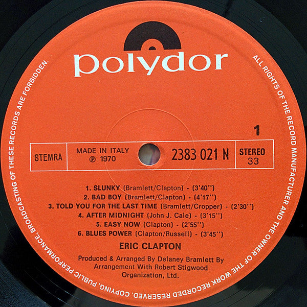 Clapton, Eric – Eric Clapton