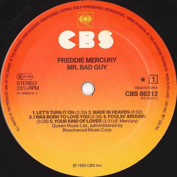 Mercury, Freddie - Mr. Bad Guy