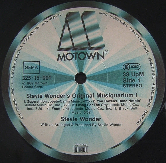 Stevie Wonder – Stevie Wonder's Original Musiquarium 1