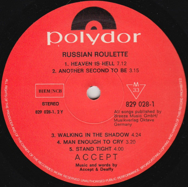 Accept - Russian Roulette