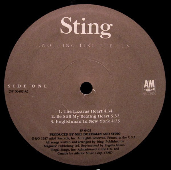 Sting - Nothing Like The Sun