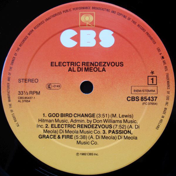 Al Di Meola - Electric Rendezvous