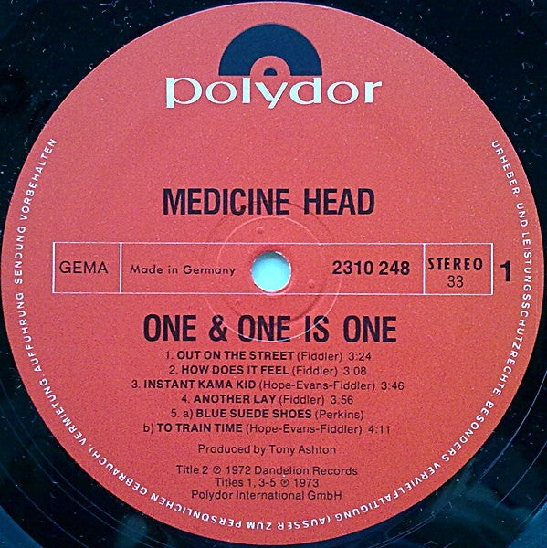 Medicine Head – One & One Is One