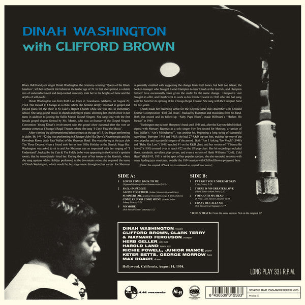 Washington, Dinah - With Clifford Brown