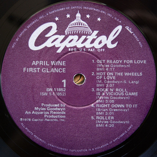 April Wine - First Glance