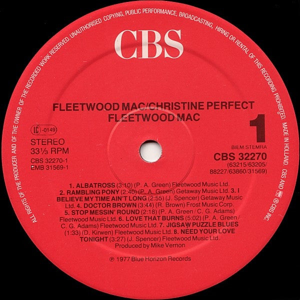 Fleetwood Mac And Christine Perfect – Albatross