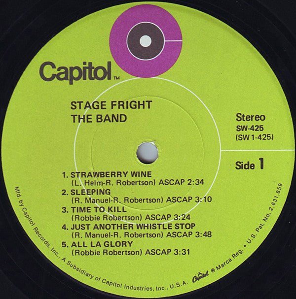 Band - Stage Fright
