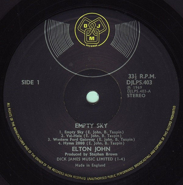 John, Elton - Empty Sky