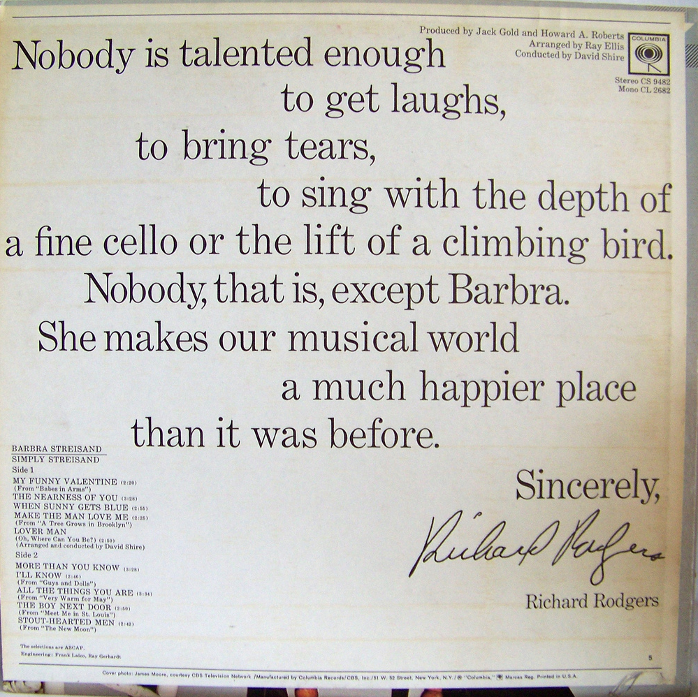 Streisand, Barbra - Simply Streisand