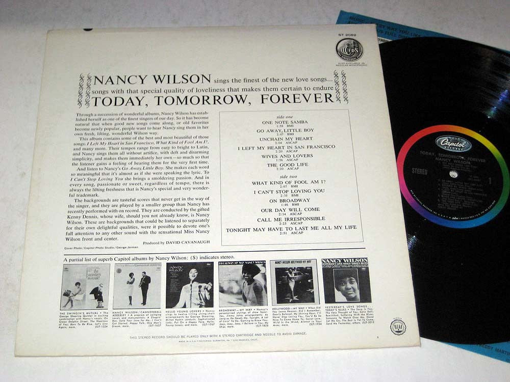 Wilson, Nancy - Today, Tomorrow, Forever