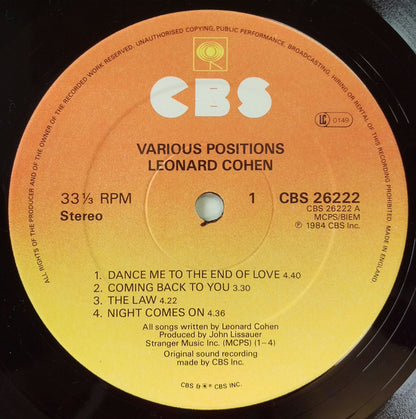 Cohen, Leonard - Various Positions