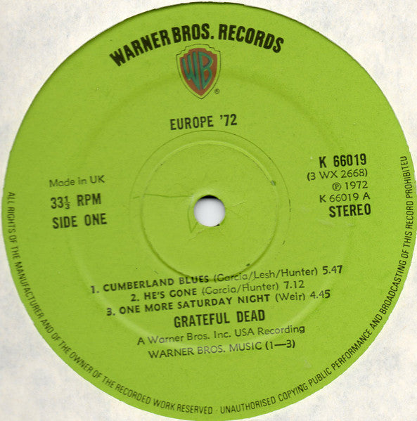Grateful Dead - Europe '72